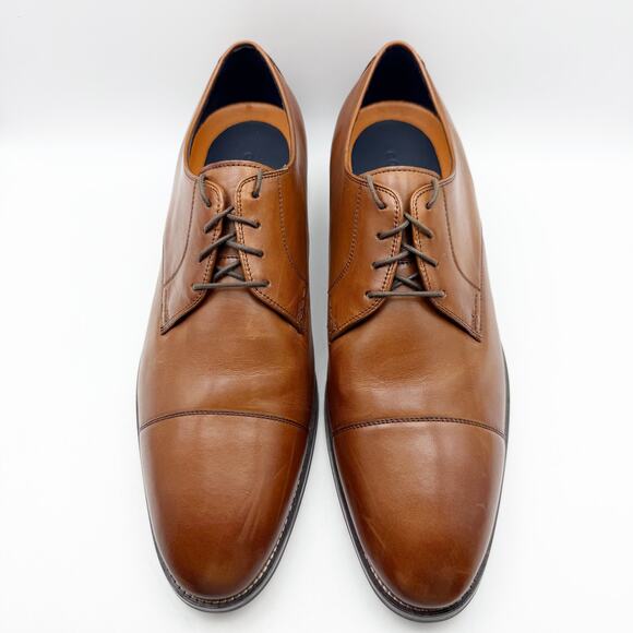 Cole Haan Mens Lenox Hill Cap Oxford Shoes US 15 M Brown Leather Split Toe NIB main image 6